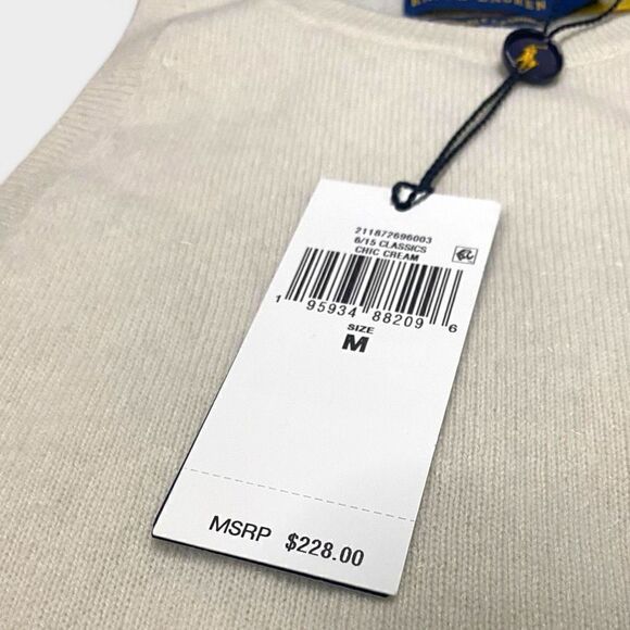 Polo Ralph Lauren Womens Cashmere Sleeveless Tank Top Sweater size Medium New - Picture 9 of 10